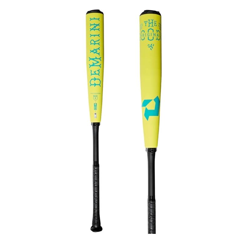 2025 DEMARINI THE GOODS "NEON YELLOW" (3) ALLOY BBCOR BASEBALL BAT